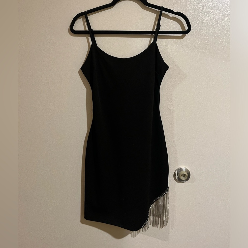 CITY VIBE BLACK MINI DRESS